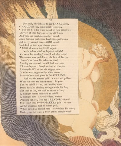 Pensieri notturni di Young, Pagina 75, Il sole lo vide -- No, la scena scioccante da William Blake